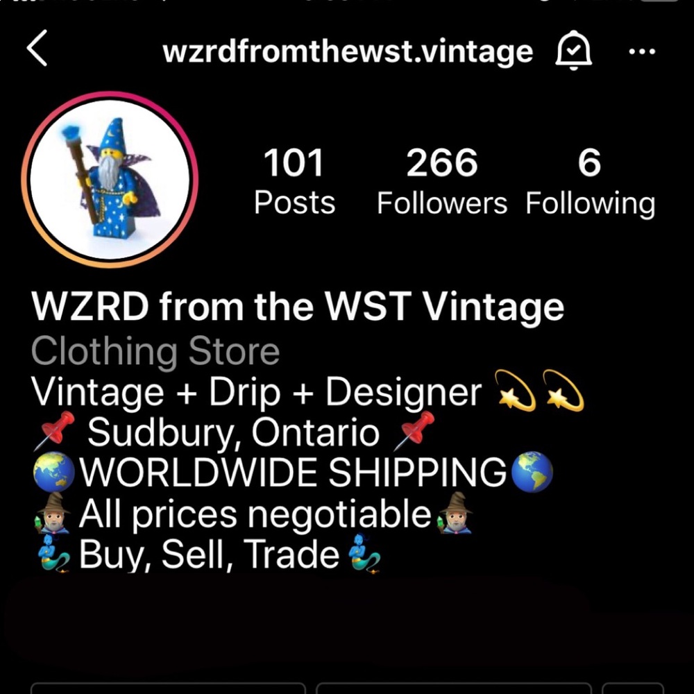 Check me out on Instagram @WZRDfromtheWST.vintage